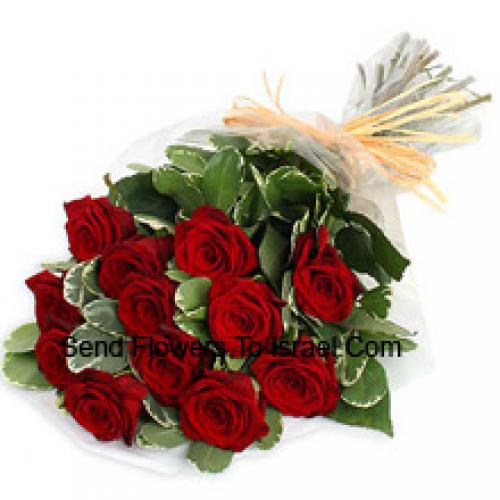 12 rose rosse selezionate a mano