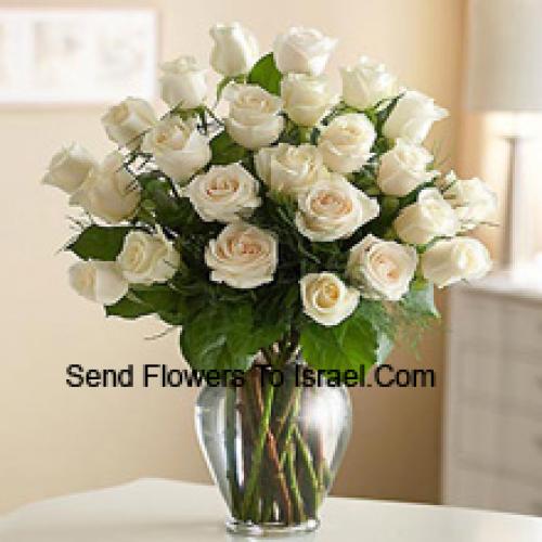 Ravishing 24 White Roses