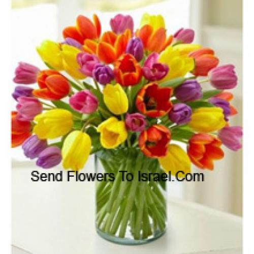 Pretty Mixed Tulips