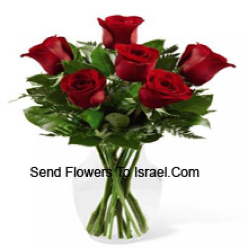 Cute 6 Red Roses