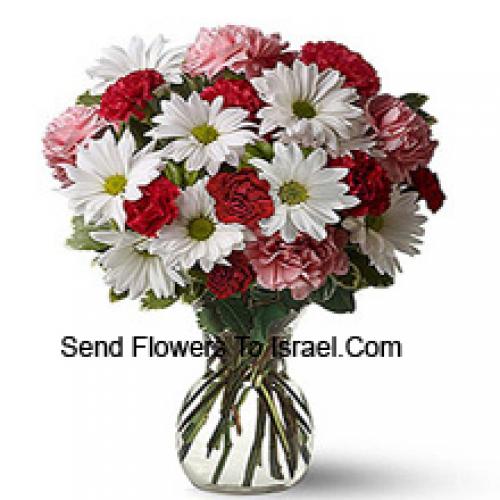 Cute 24 Carnations and Gerberas