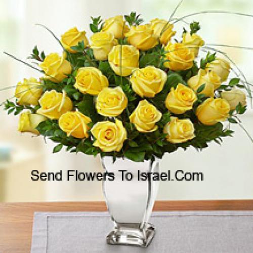 Elegant 24 Yellow Roses