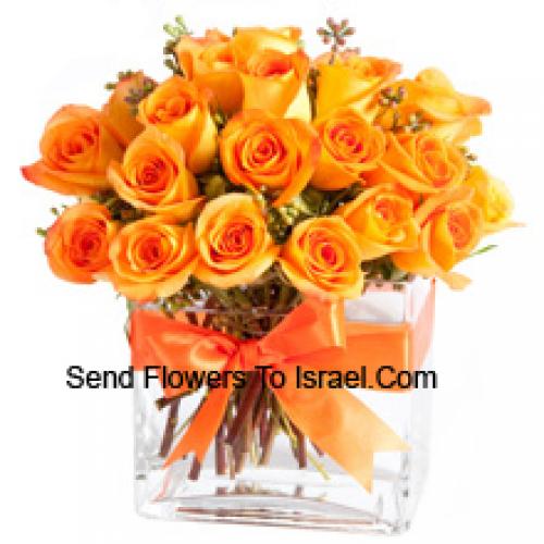 24 Sweet Orange Roses