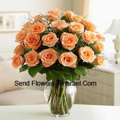 24 Divine Peach Roses