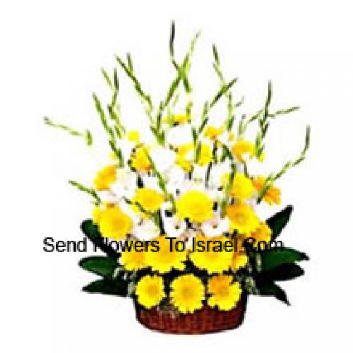 Yellow Gerberas with Assorted Flowers