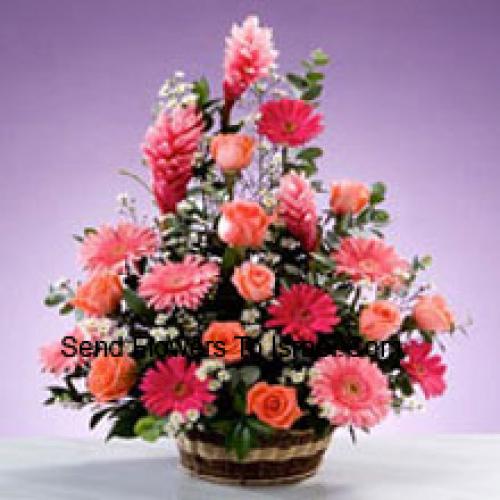 Assorted Stems Flower Basket