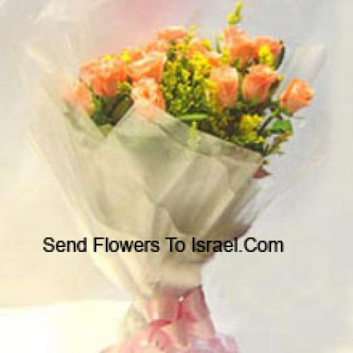 12 Sweet Orange Roses