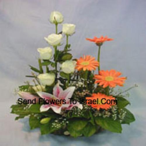 Elegant Assorted Flower Basket