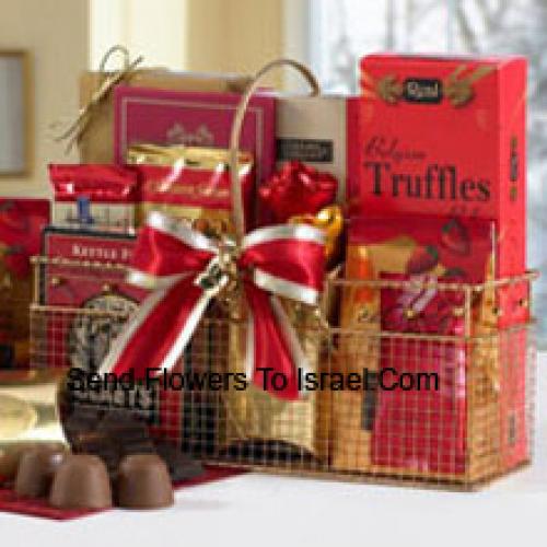 Heerlijke Assortiment Chocolade Mand