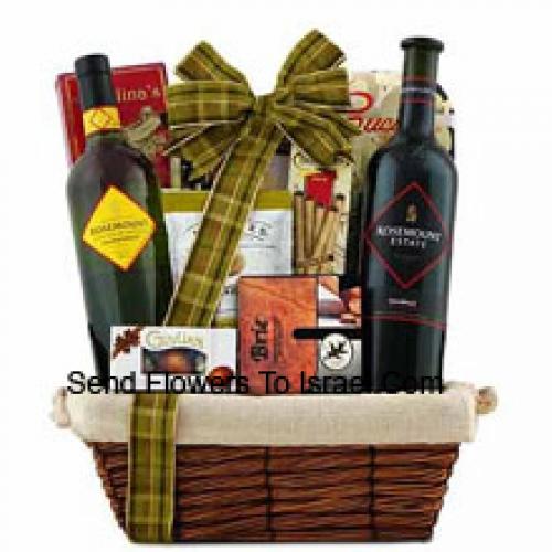 Beautiful Wine and Snack Basket